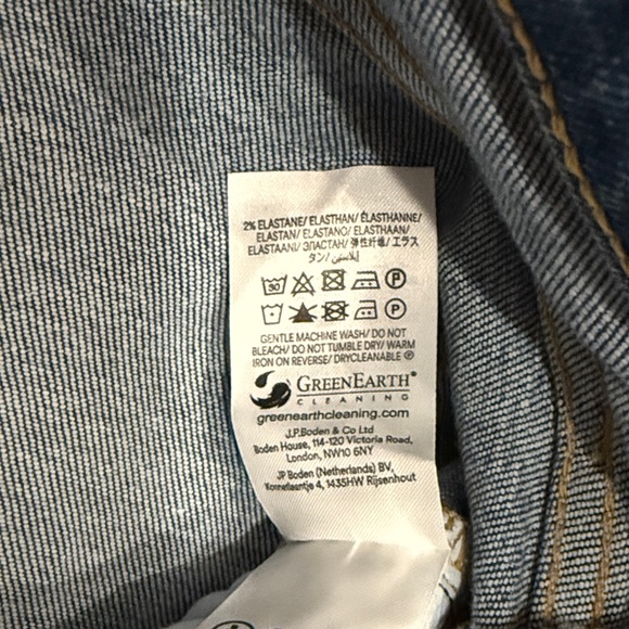 Boden High Rise Wide Leg Jeans Mid Vintage | size 28 - Picture 5 of 10